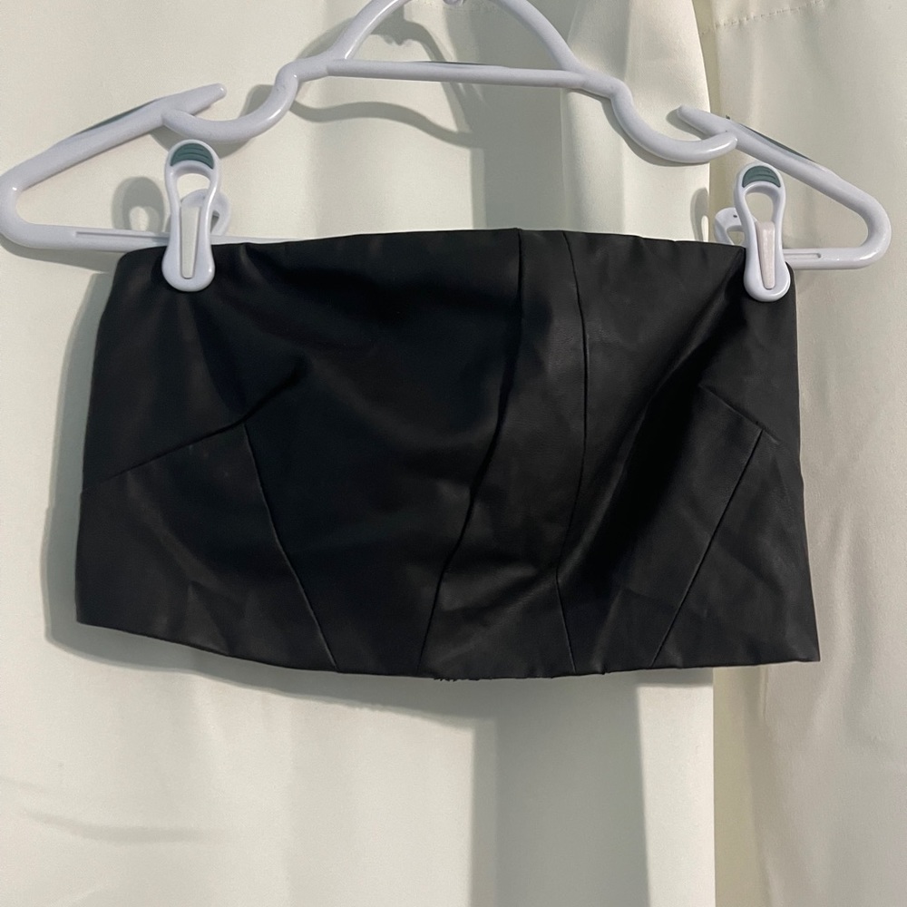 Leather Tube Top